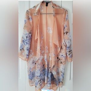 Forever 21 duster, cardigan Pink Coral.